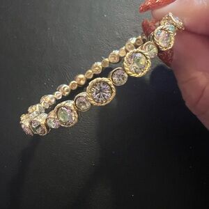 Seasonal Whispers Serendipity Bracelet iridescent Crystals/Gold  $169 Small